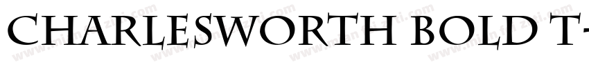 Charlesworth Bold T字体转换